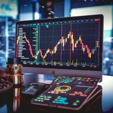 A stock market chart showing best SMA for day trading.