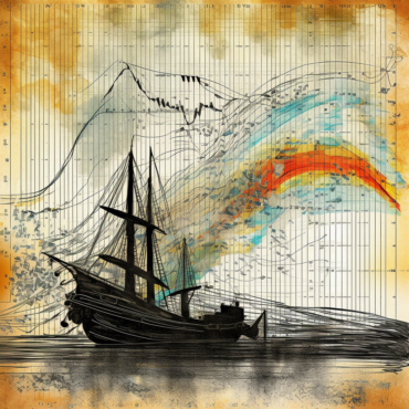 Illustration depicting a stock market chart with fluctuating trends, representing the choppy behavior of the S&P 500 in uncertain times.