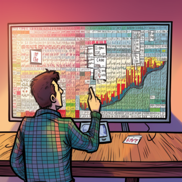 Image showcasing various technical analysis patterns on a price chart.